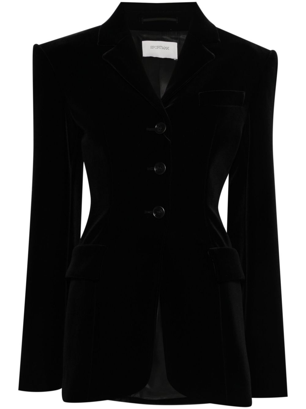 Sportmax Fashion Jackets Black Lining: Acetate