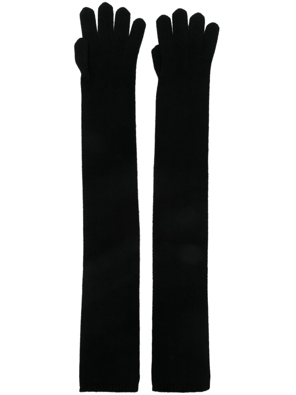 Max Mara Gloves Black Cashmere