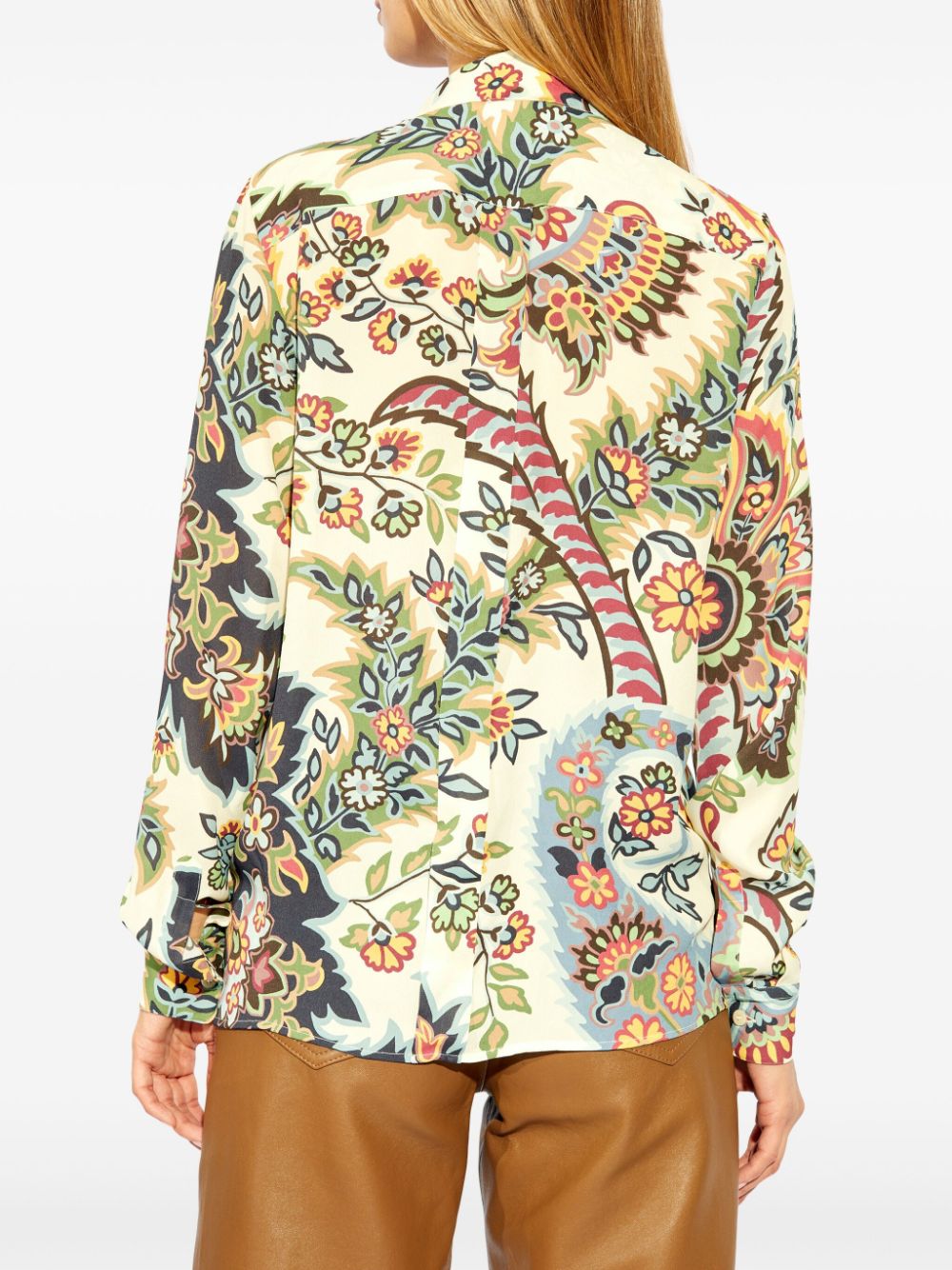 Etro Shirts Beige Viscose