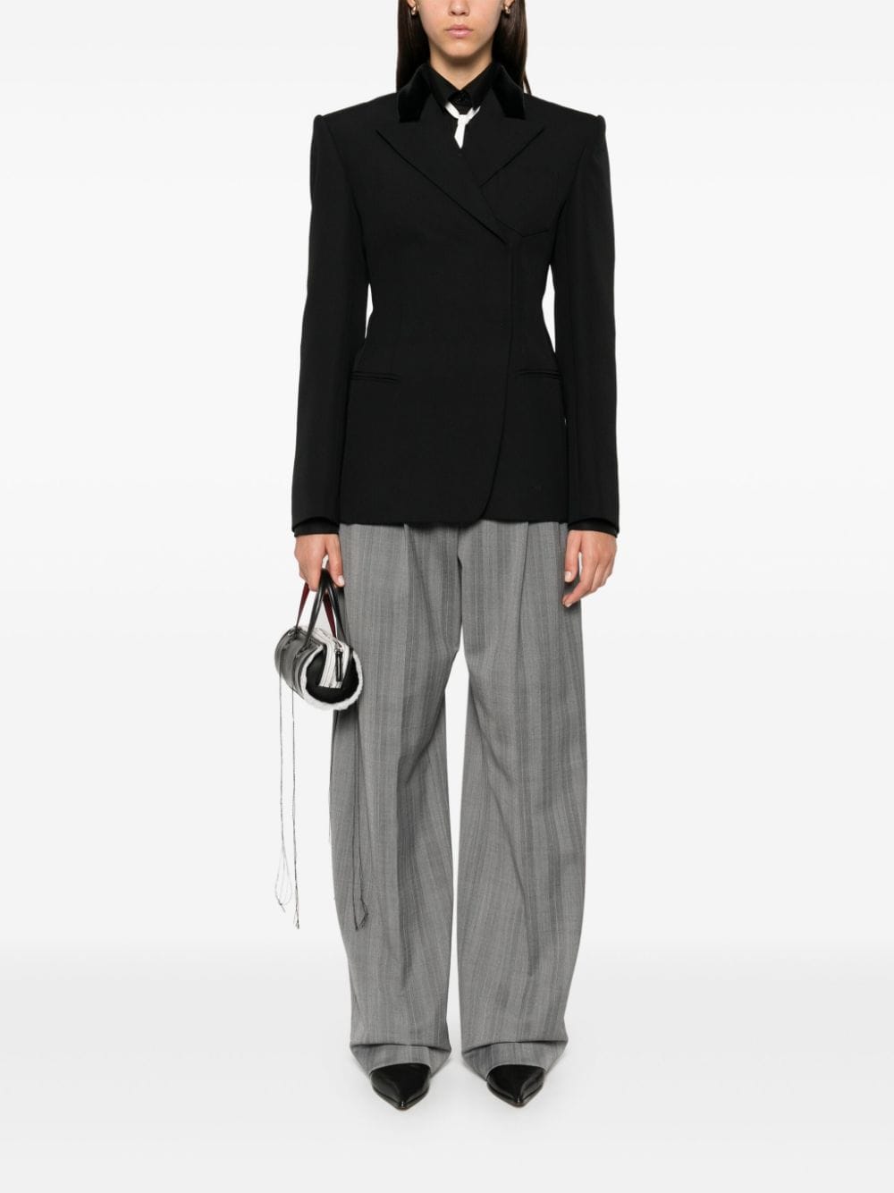 Sportmax Fashion Trousers Grey Polyester