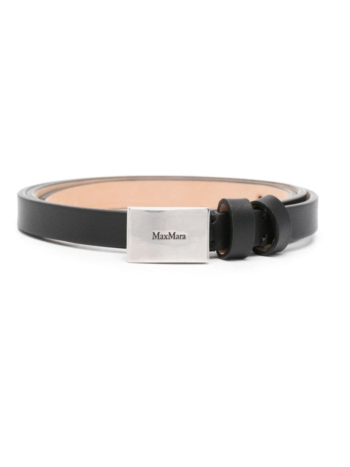 Max Mara Belts Black Furs & Skins->leather100 %