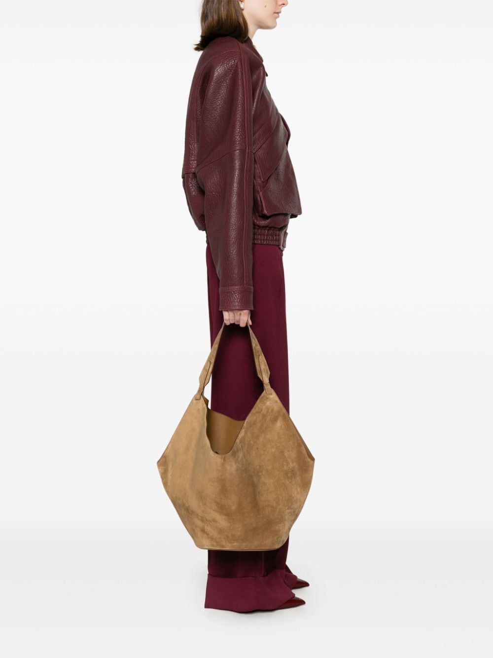 Khaite Bags Brown Suede