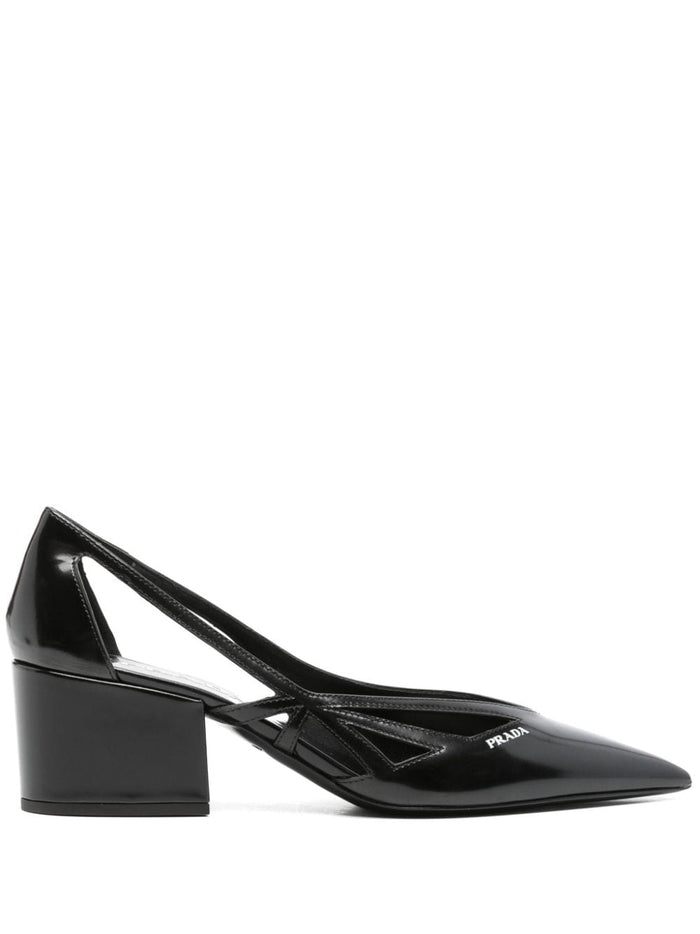 Prada With Heel Black Calf Leather
