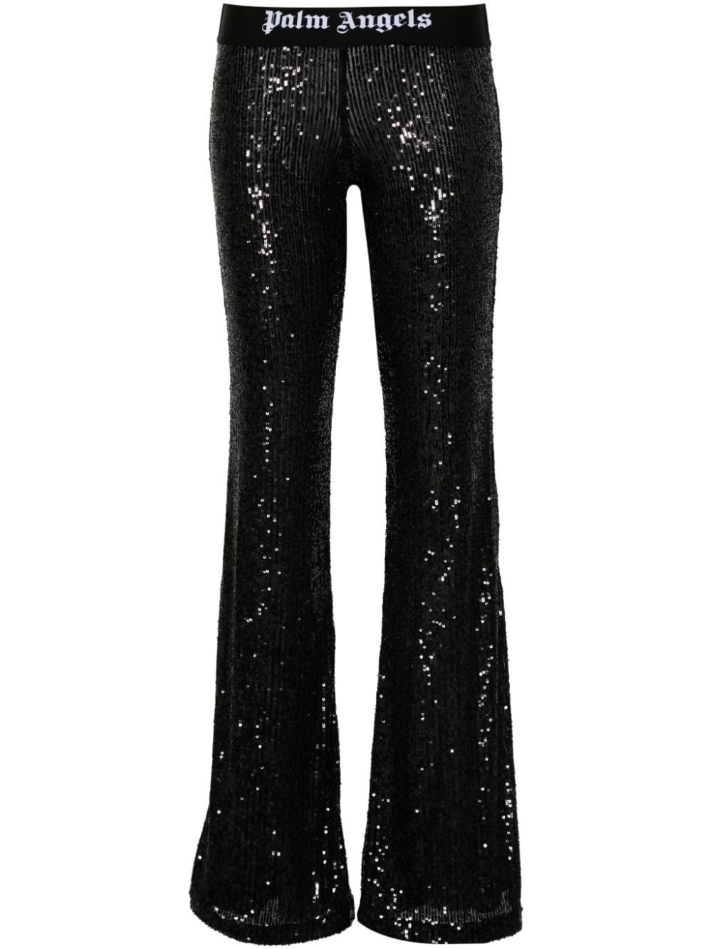 Palm Angels Trousers Black Polyamide Elastane