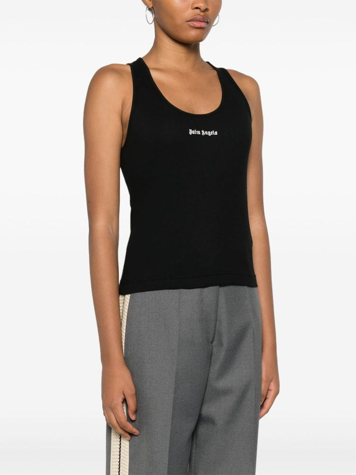 Palm Angels Top Black Cotton