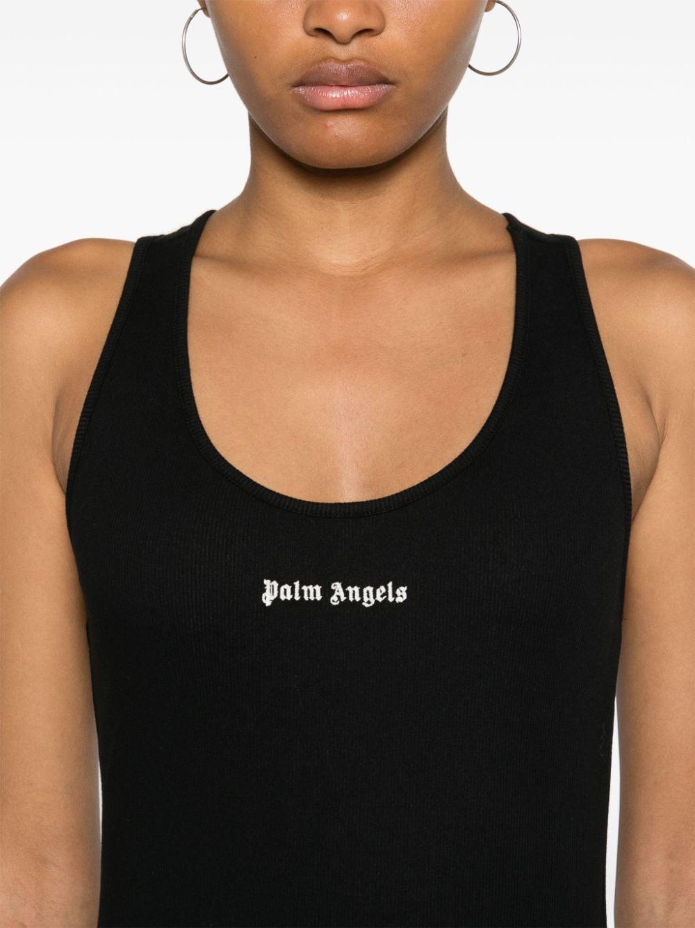 Palm Angels Top Black Cotton
