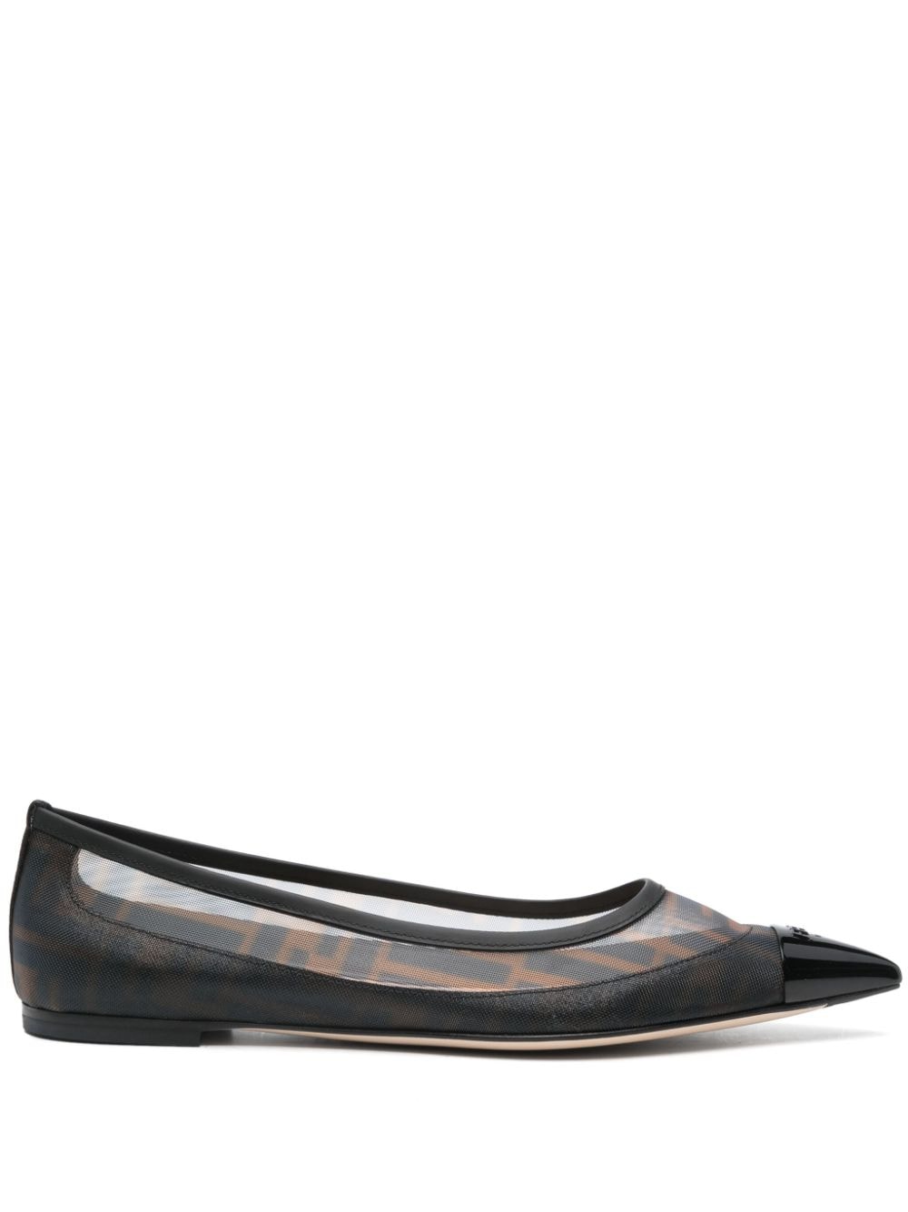 Fendi Flat Shoes Black Calf Leather