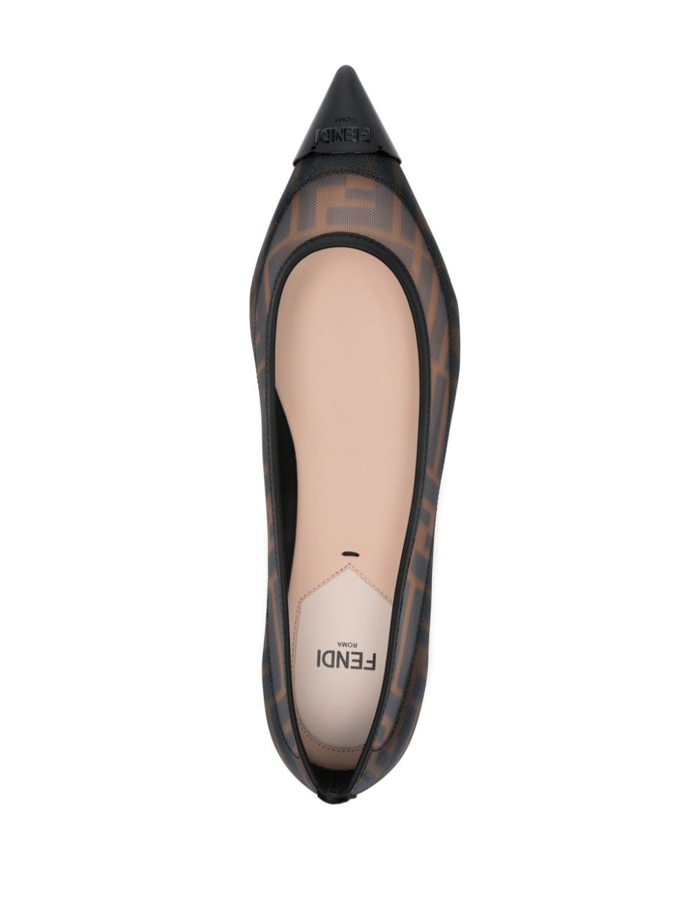 Fendi Flat Shoes Black Calf Leather
