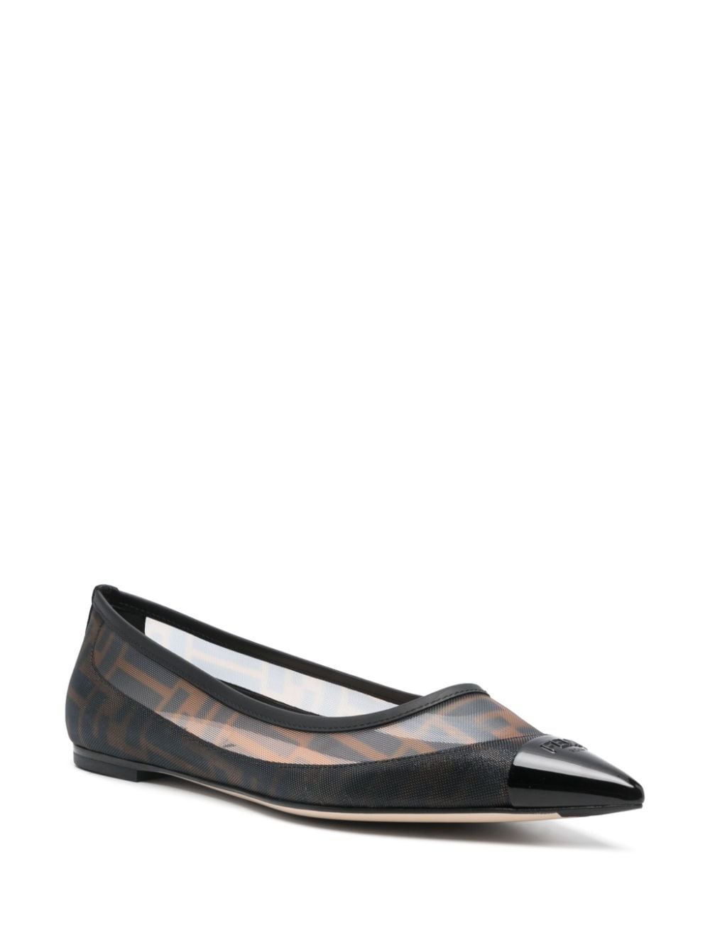 Fendi Flat Shoes Black Calf Leather