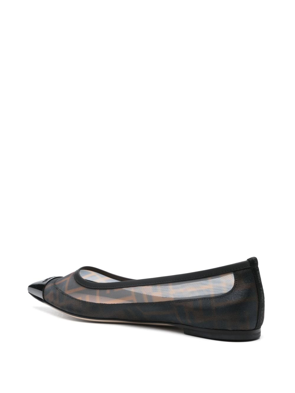 Fendi Flat Shoes Black Calf Leather