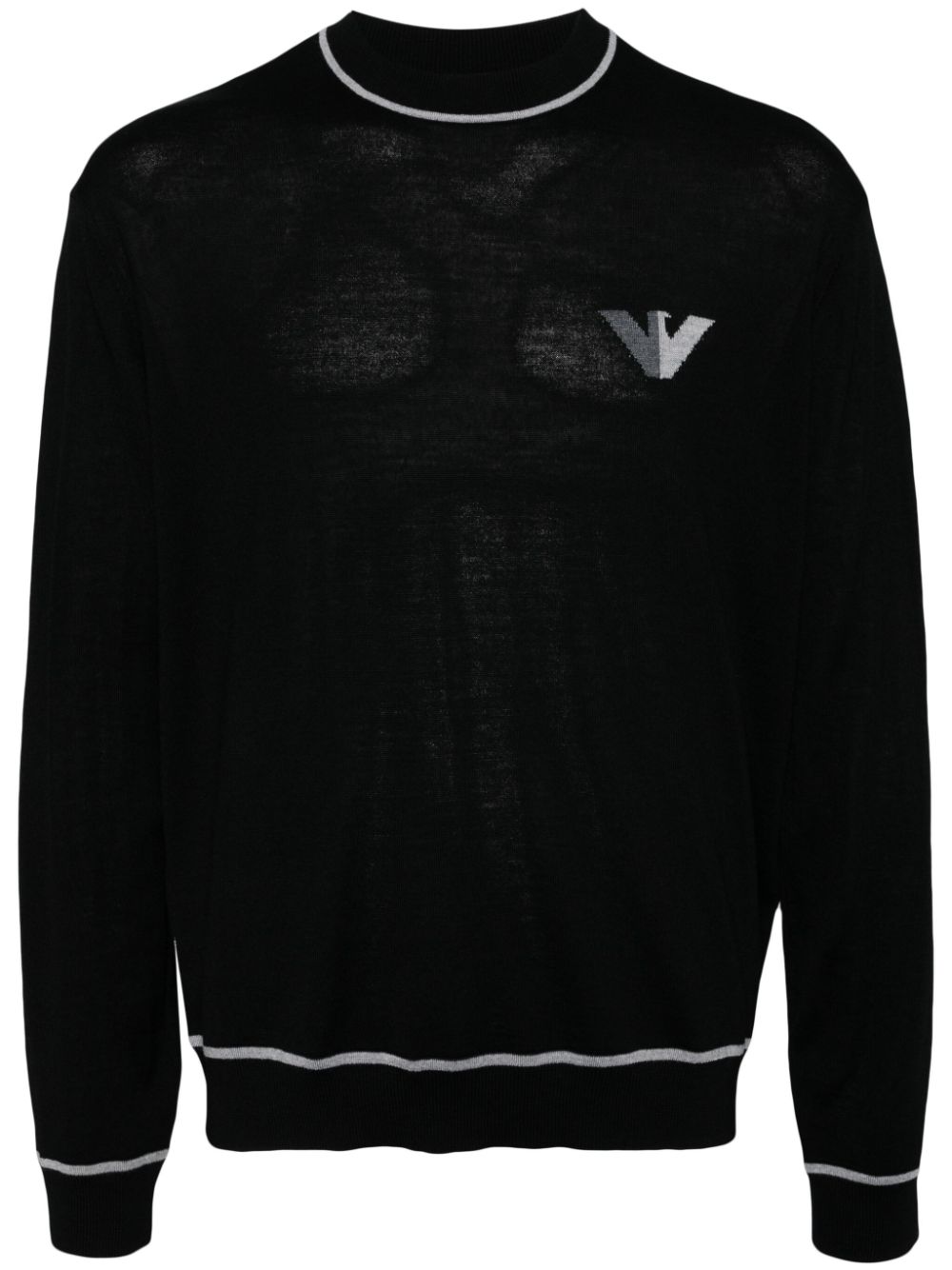 Emporio Armani Sweaters Nero Virgin Wool