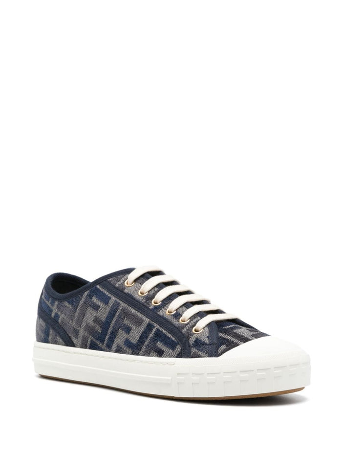 Fendi Sneakers Grey Fabric