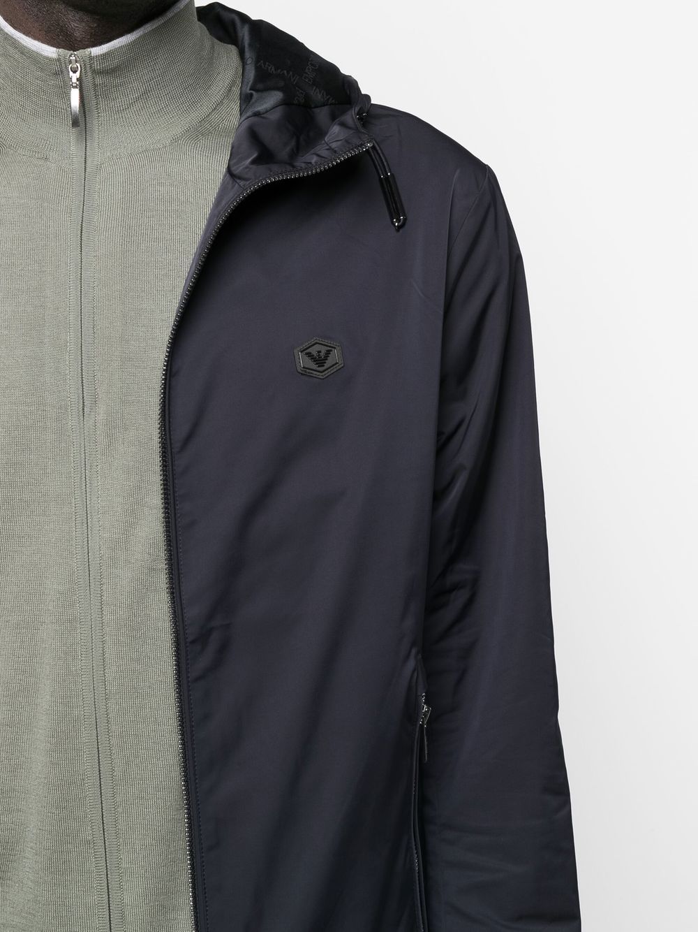 Emporio Armani Coats Blu Polyester
