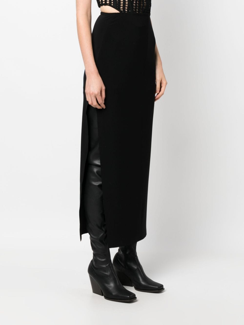 Norma Kamali Skirts Black Polyester Elastane