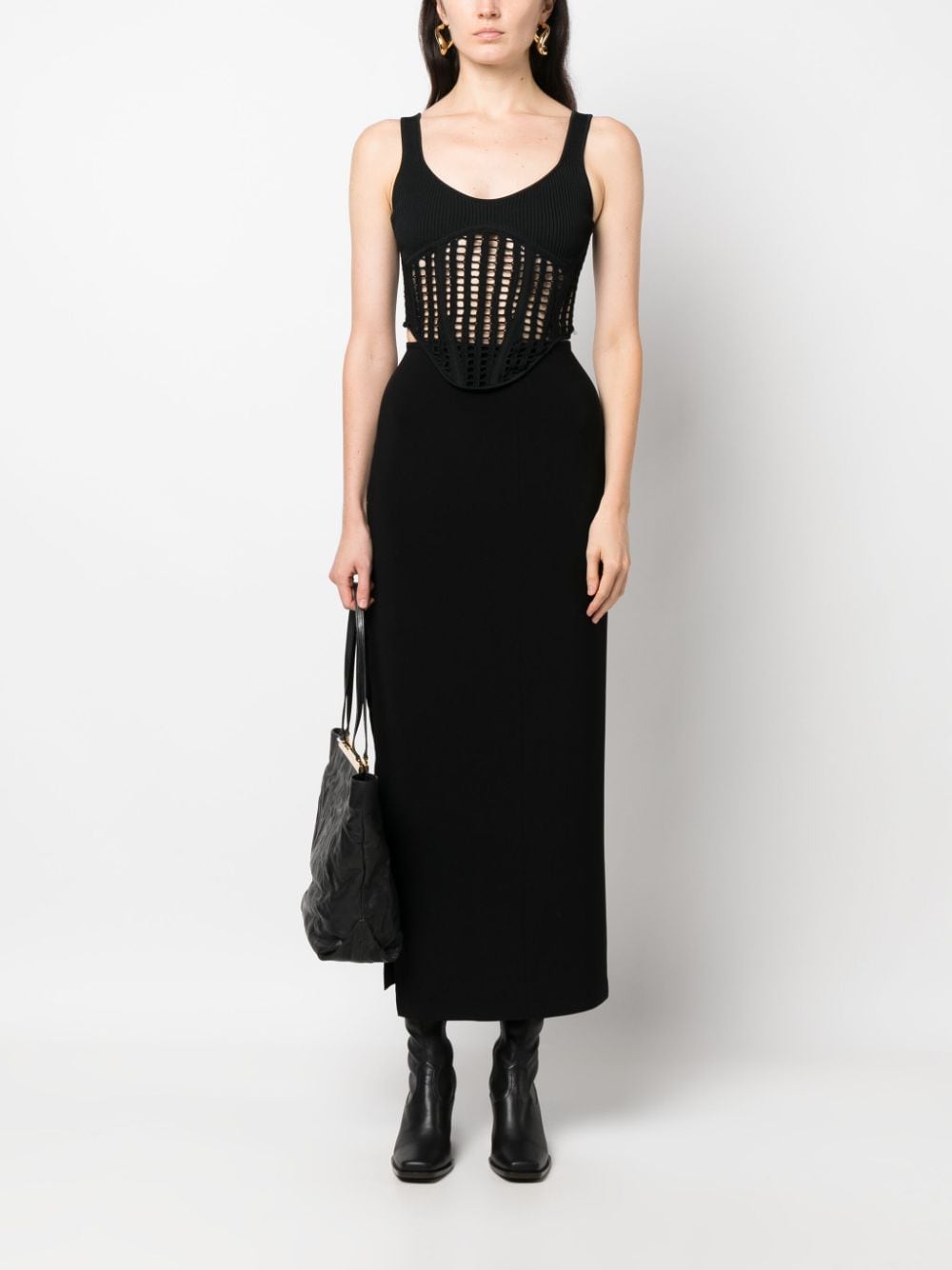 Norma Kamali Skirts Black Polyester Elastane