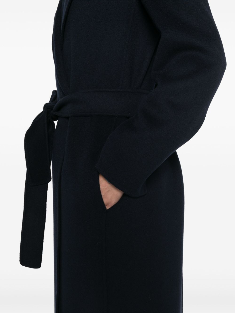 S Max Mara Coats Blue Outer: virgin Wool