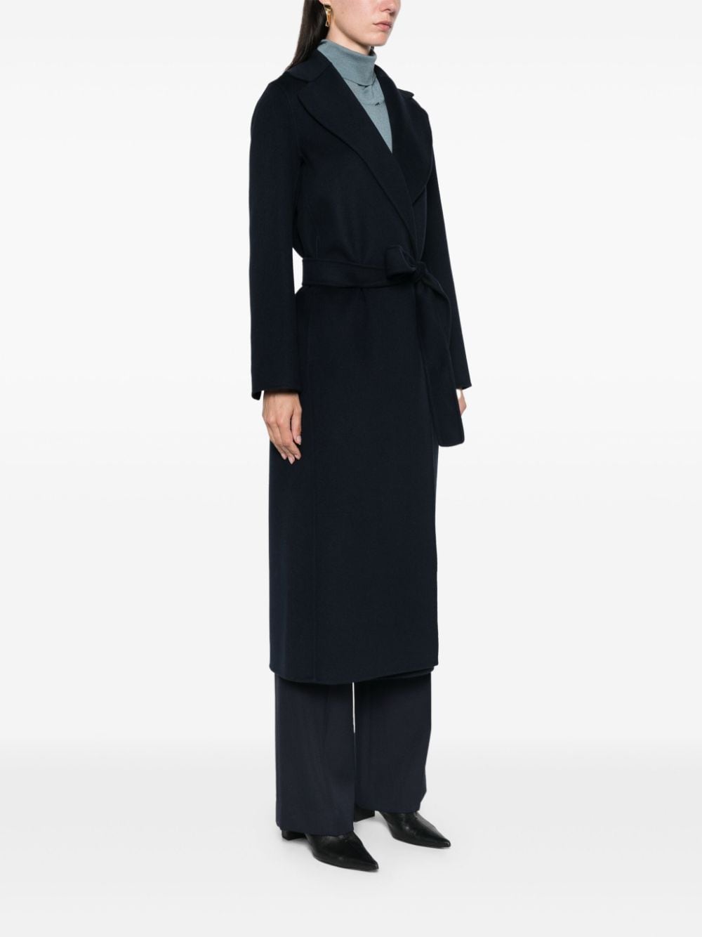 S Max Mara Coats Blue Outer: virgin Wool