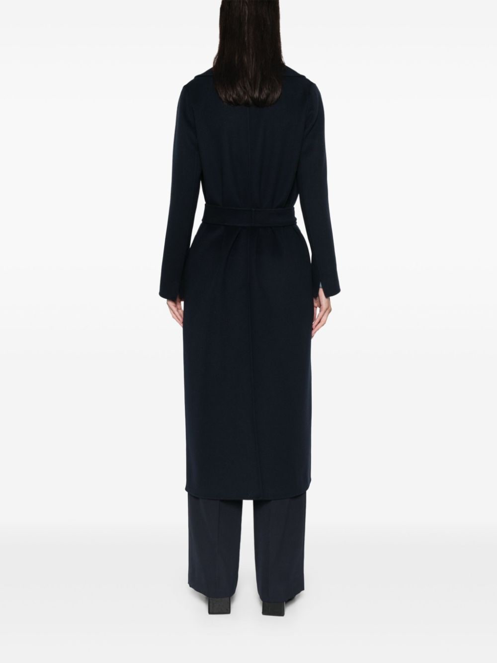 S Max Mara Coats Blue Outer: virgin Wool