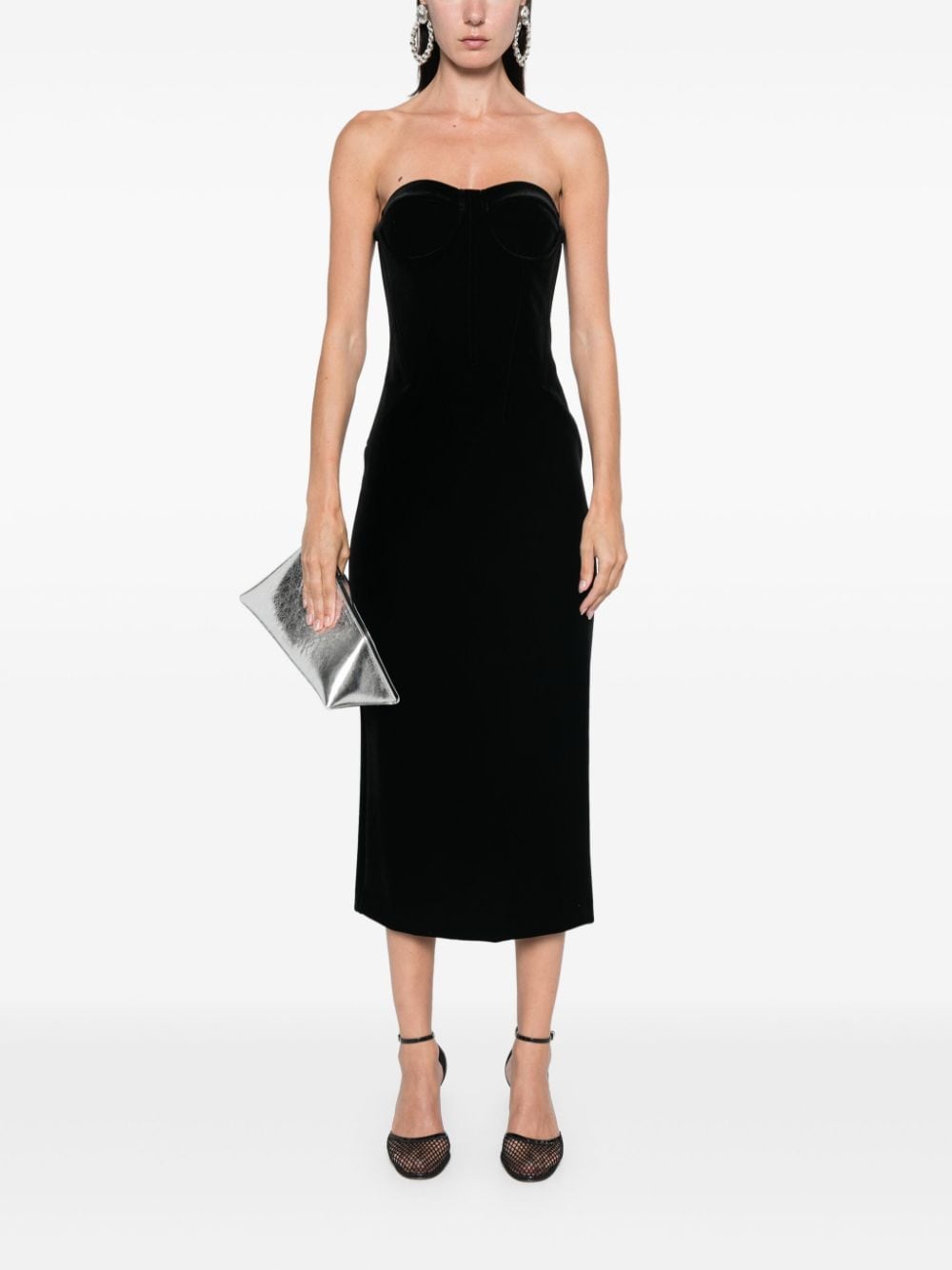 Sportmax Fashion Dresses Black Polyester Elastane