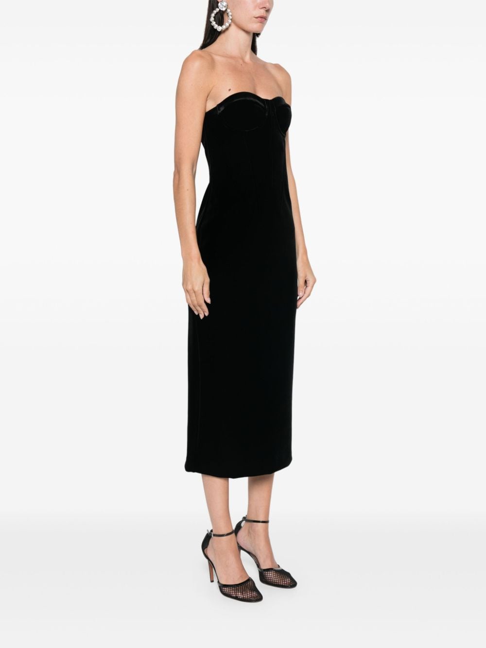 Sportmax Fashion Dresses Black Polyester Elastane