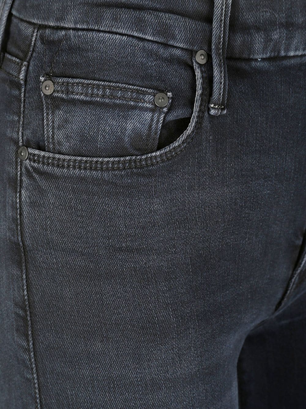 Mother Jeans Blue Cotton Polyester Elastane