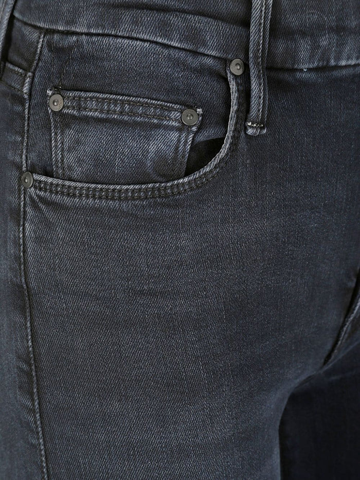Mother Jeans Blue Cotton Polyester Elastane