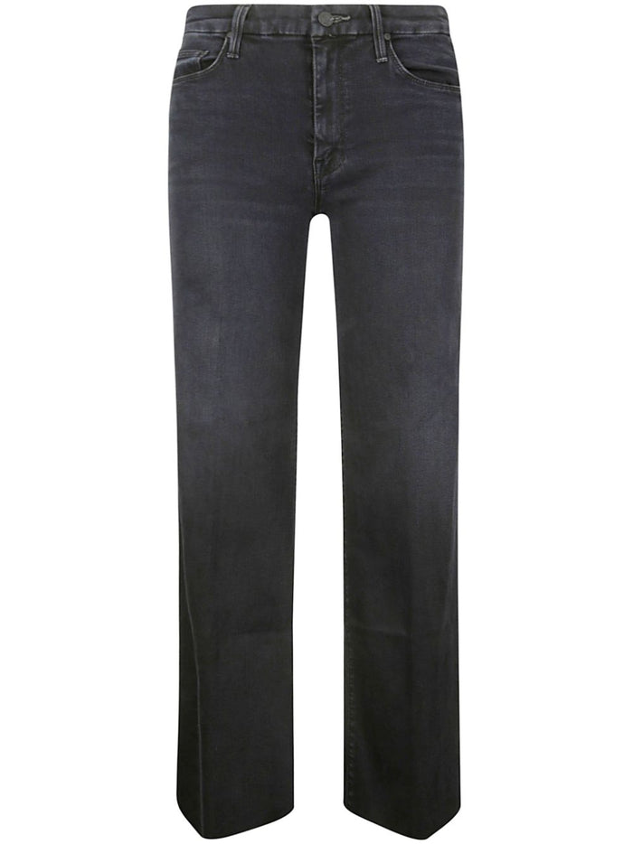 Mother Jeans Blue Cotton Polyester Elastane