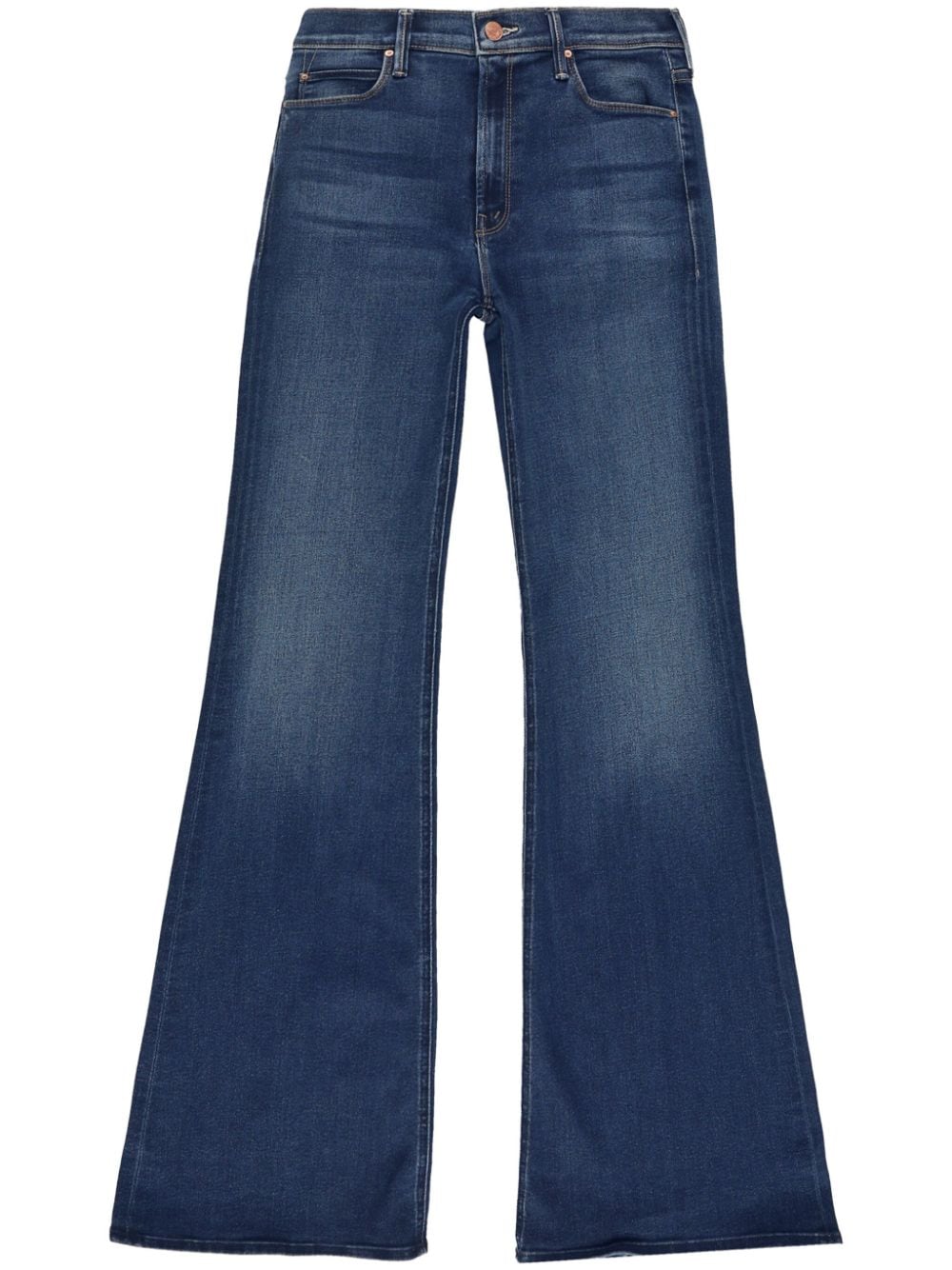 Mother Jeans Blue Cotton Elastane Polyurethane