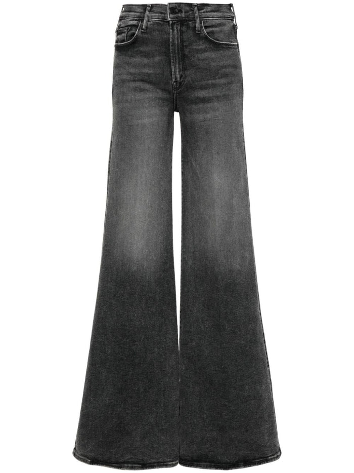Mother Jeans Grey Cotton Elastane Polyester
