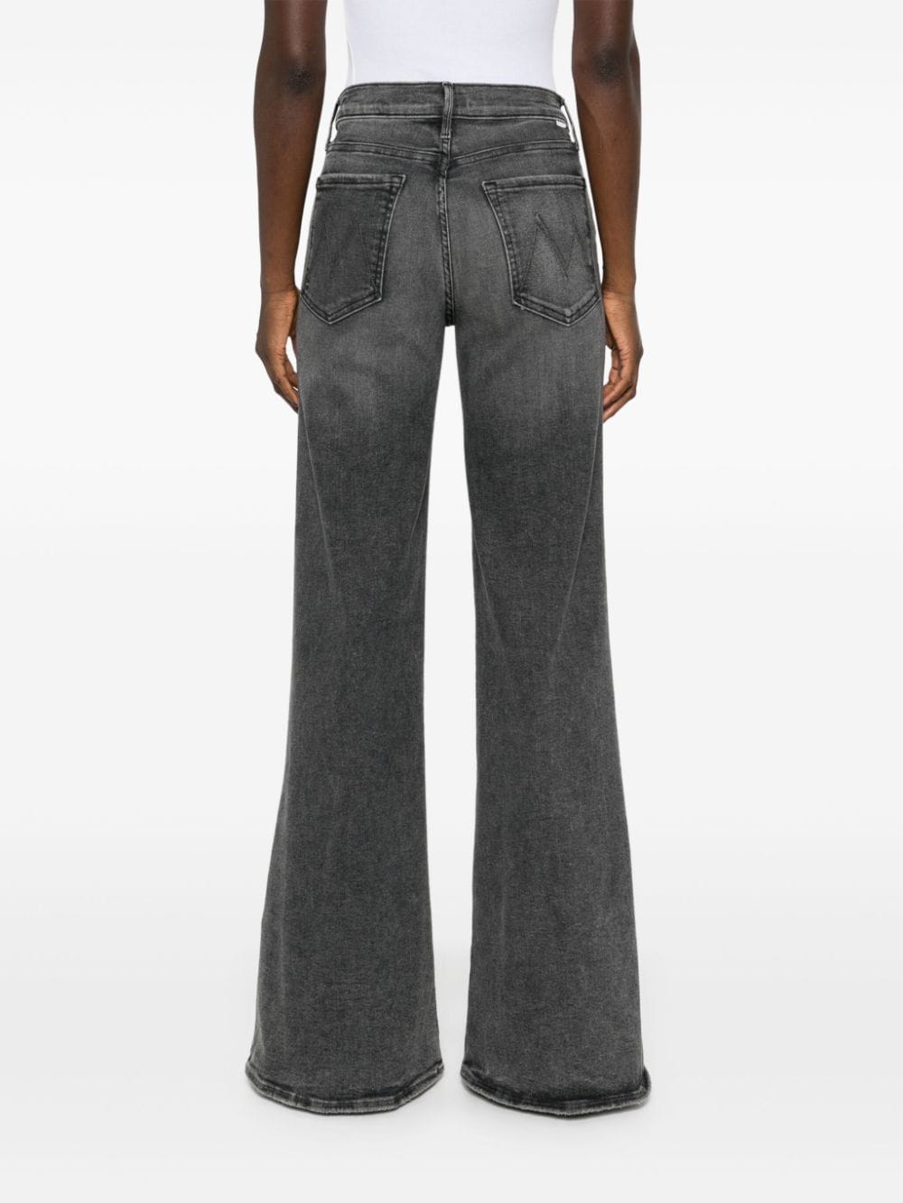 Mother Jeans Grey Cotton Elastane Polyester