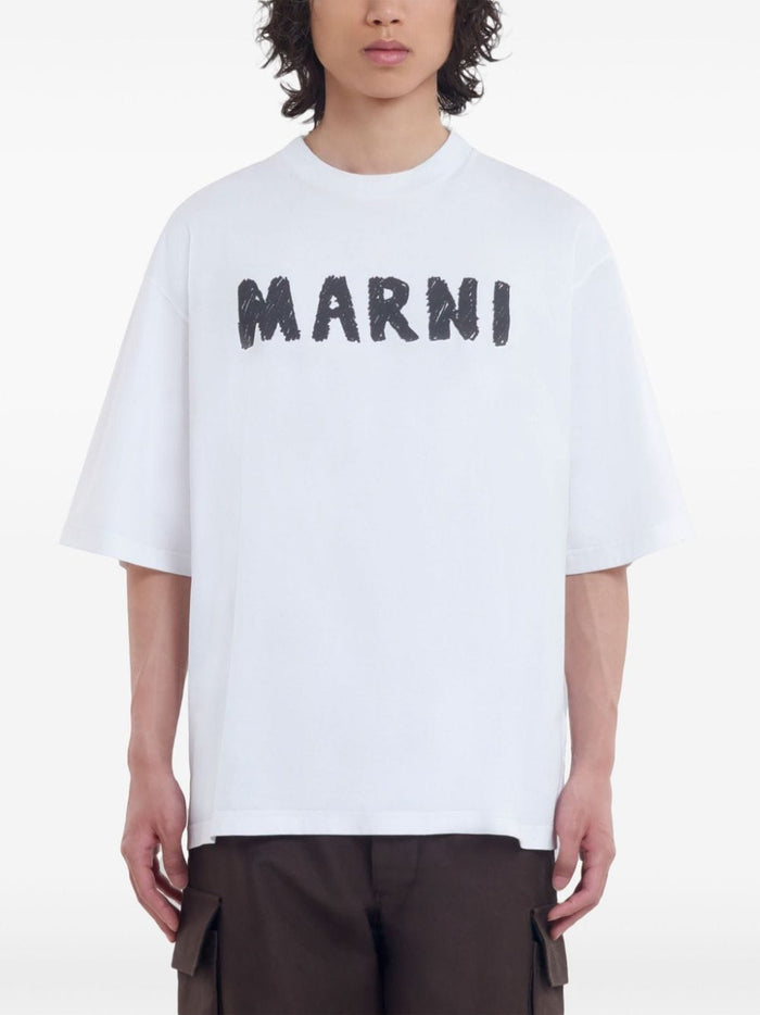 Marni T-Shirts And Polos White Natural (veg)->cotton100.0 %