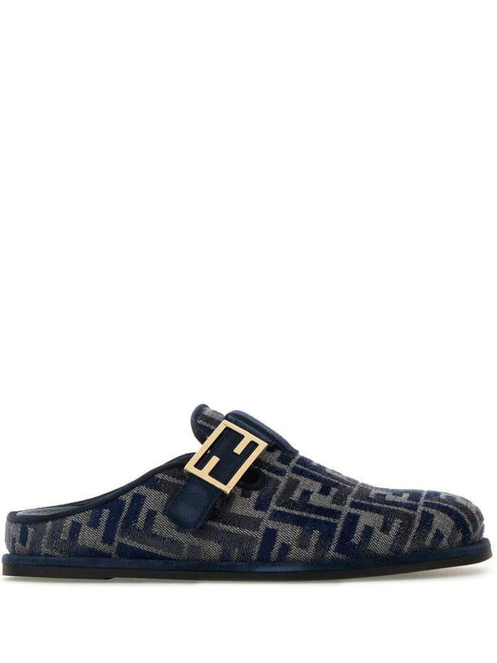 Fendi Sandals Grey Fabric