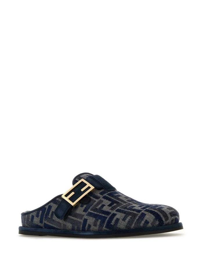Fendi Sandals Grey Fabric
