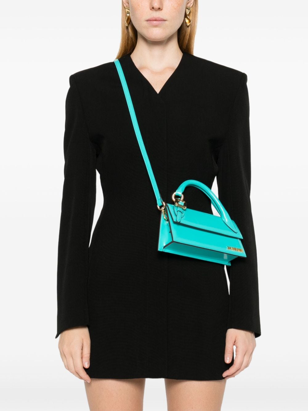 Jacquemus Bags Clear Blue Calf Leather