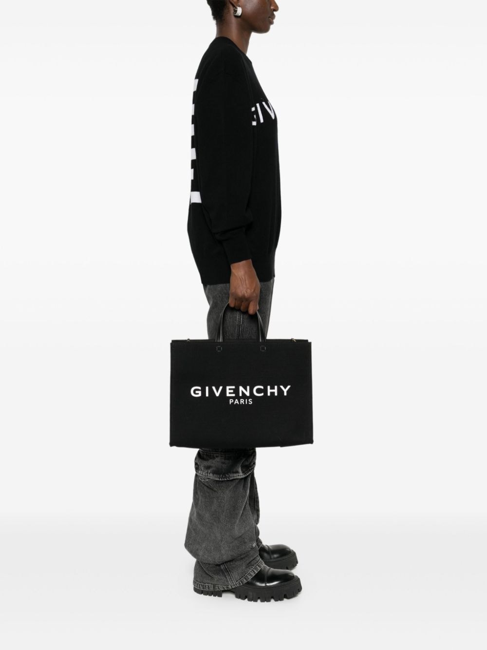 Givenchy Bags Black Linen Cotton Polyurethane