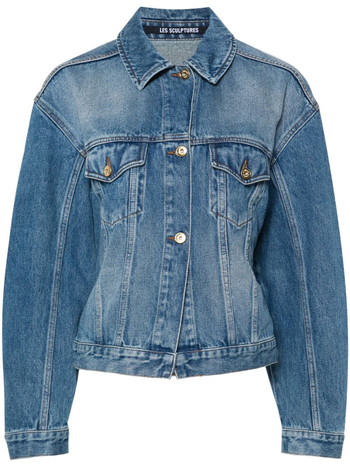 Jacquemus Coats Blue Recycled Cotton