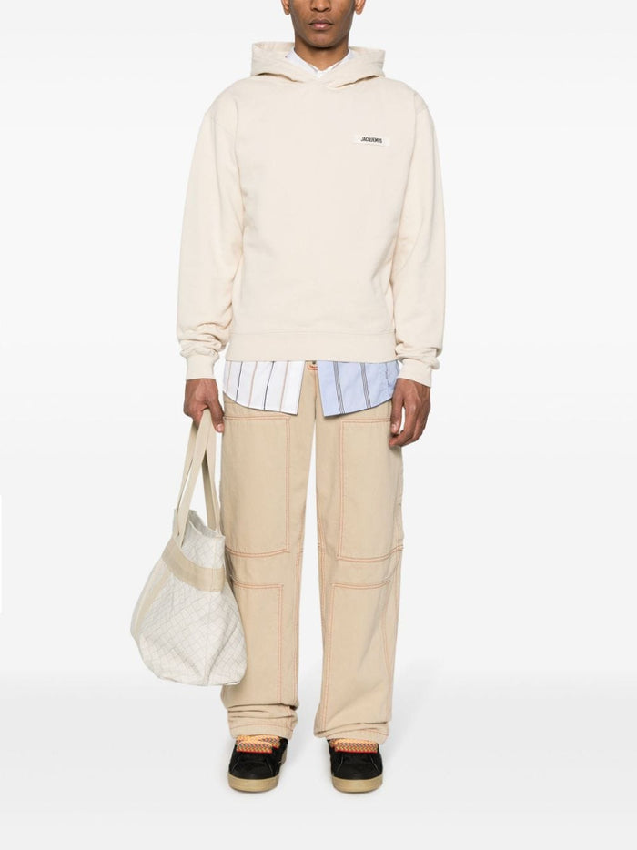 Jacquemus Sweaters Beige Cotton
