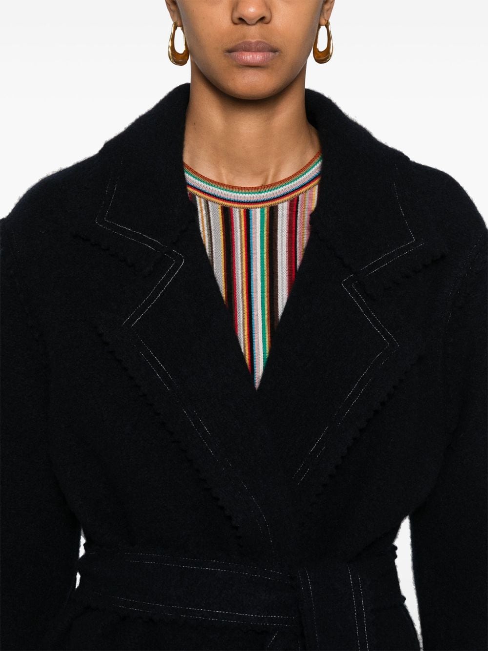 Max Mara Coats Black Wool