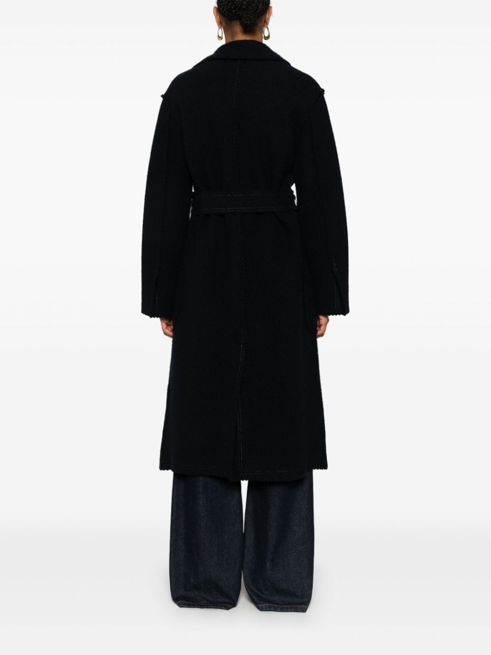 Max Mara Coats Black Wool