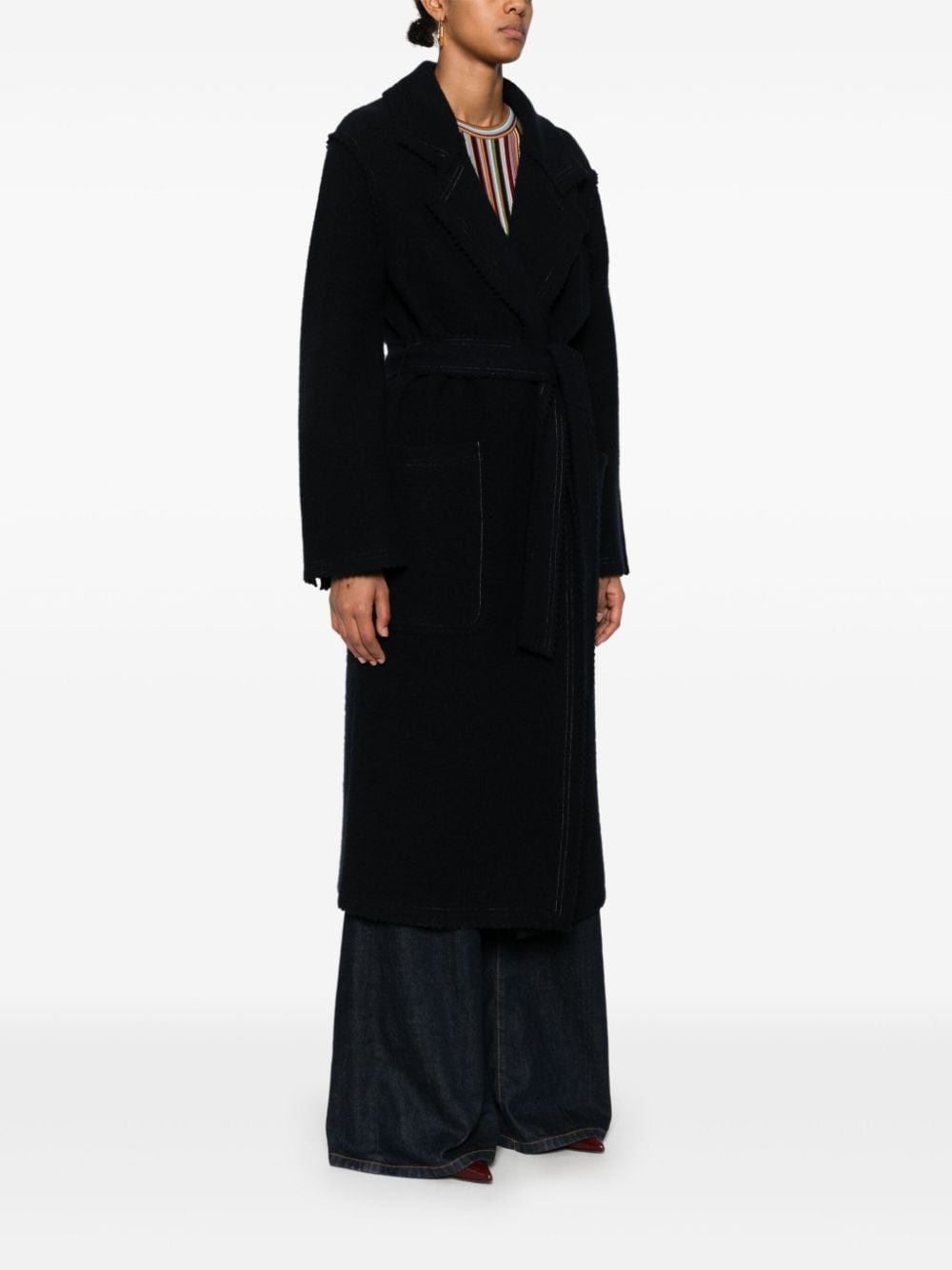 Max Mara Coats Black Wool