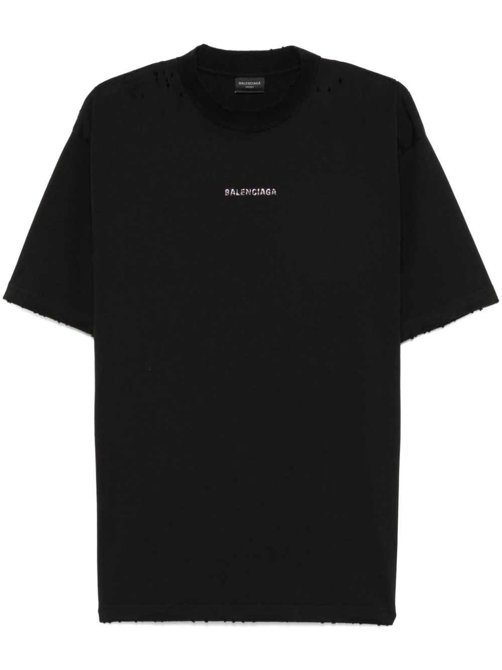 Balenciaga T-Shirts And Polos Black Cotton