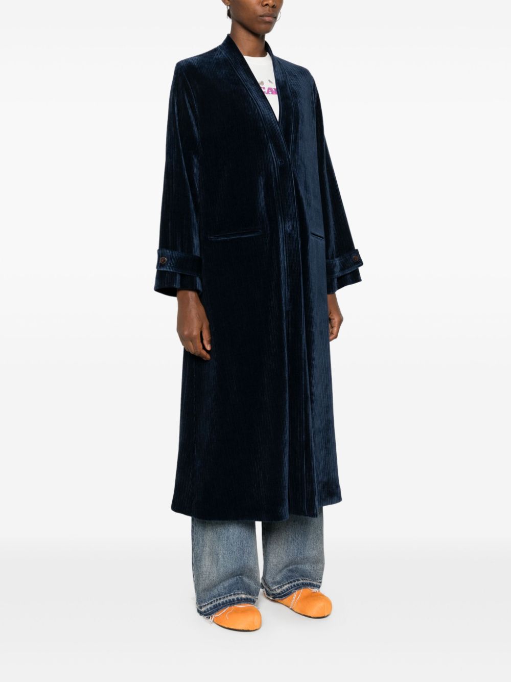 Forte Coats Blue Polyester