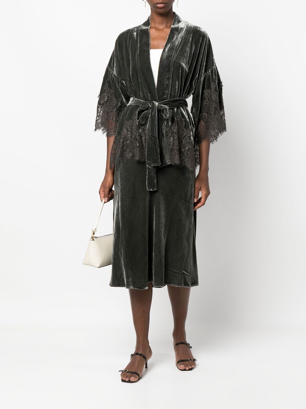 Gold Hawk Dresses Grey Silk