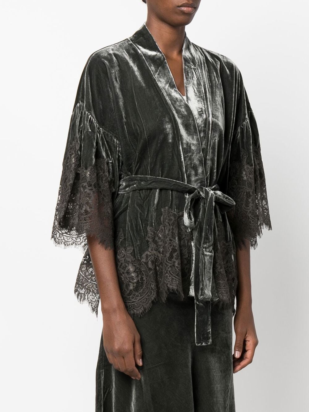 Gold Hawk Dresses Grey Silk
