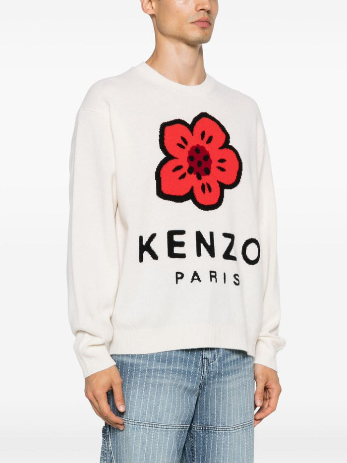 Kenzo Sweaters White Wool