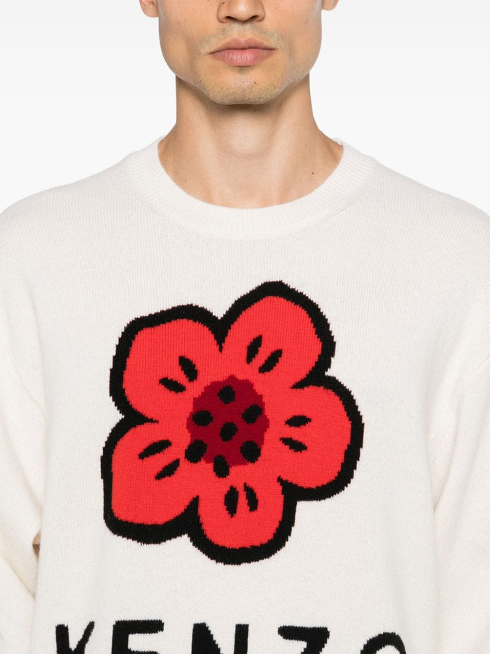 Kenzo Sweaters White Wool