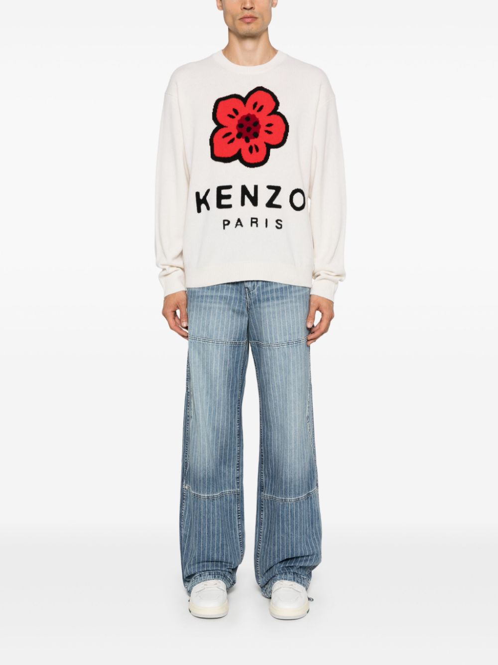 Kenzo Sweaters White Wool