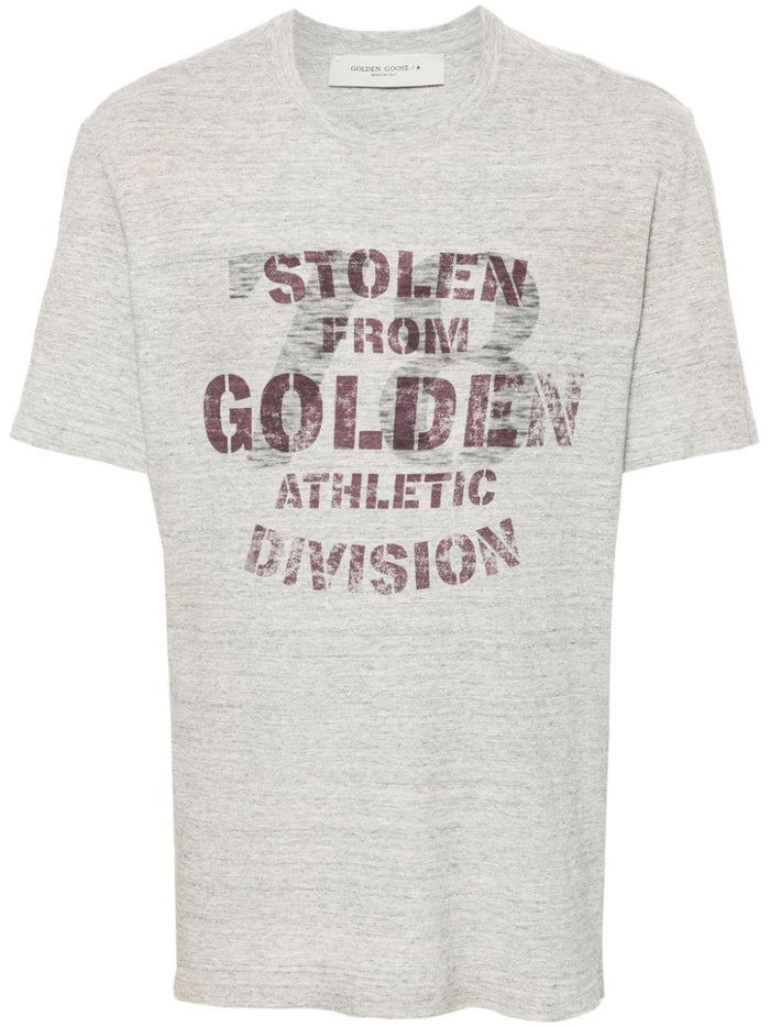 Golden Goose T-Shirts And Polos Grey Cotton
