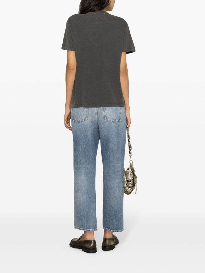 Golden Goose T-Shirts And Polos Grey Natural (veg)->cotton100.0 %