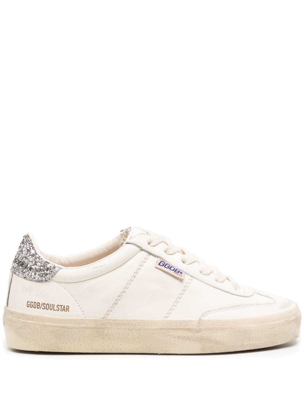 Golden Goose Sneakers Silver Calf Leather